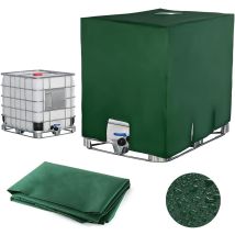 Cover For 1000l Ibc Tank, Water Tank Cover, Protective Reservoir Lid, Dustproof Tank Sleeve – Green – 120 X 100 X 116 Cm