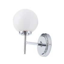 Forum Lighting - Forum Spa Porto Polished Chrome/opal 120mm 1 Lamp Wall Light - Spa-31306-chr