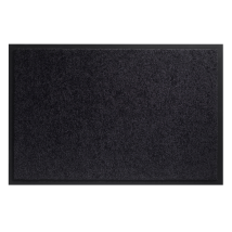 Felpudo lavable negro 600x900mm 100% poliéster para interiores – SENCYS