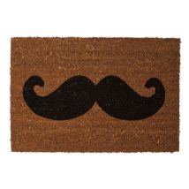 Wadiga – Coir Doormat with Moustache Design – Durable Indoor/Outdoor Mat – 5018705348575