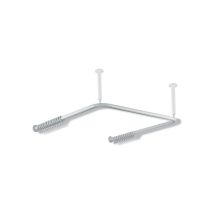 Vorhangstange Serie 801 D= 33 Mm 1500 X 1500 X 1500 Mm, 46 Ringe Anthrazitgrau