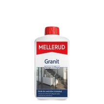 MELLERUD Granitreiniger & Pflege – 1 L – Für Arbeitsplatten, Fliesen, Grabsteine – Schmutz- und Fettentferner – Glanzschutz