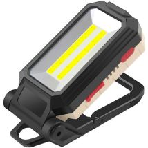 Led Work Light Torch, 10w Led Spotlight, Rechargeable Portable Inspection Lamp, Magnetic Flashlight With Usb For Car Repair, Fishing, Camping, Hiking