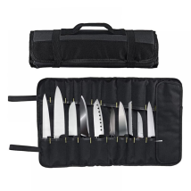 Sac De Chef Professionnel Pour Couverts – Sac À Couteaux Pour Chefs Pouvant Contenir Jusqu'à 22 Couteaux Noir