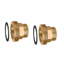 Caleffi Stopfenpaar mit Dichtung 1 1/2"M – Achsabstand 125 mm – Artikelcode 559002