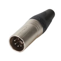 5-poliger XLR-Kabelstecker – vernickeltes Gehäuse – versilberte Kontakte – Neutrik