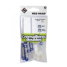 Red Head - Kit De Tacos De Bloqueo En Forma De Cremallera Doble Diam.8xl.50mm