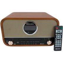 Hra1782ndbt Microcadena Vintage Radio Dab/dab+/fm, Reproductor Cd-mp3, Bluetooth, Usb, Mando A Distancia Madera - Madera - Roadstar