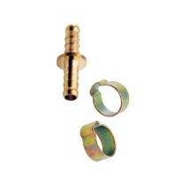 Mecafer – Giunto per tubo doppio 6x11 mm con morsetti – Raccordo per compressore – 156030