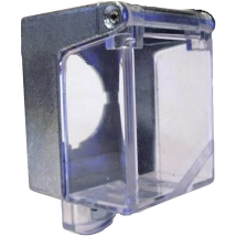 [neuwertig] B-ware Baco Balwa0226 Schutzhaube Schalterschutz Absperrbar Schwarz Transparent 1 St.