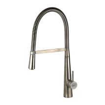 Mamoli - Mitigeur D'Évier De Cuisine Avec Bec À Ressort Réglable De Couleur Acier Brossé Pico 7240m000000f Acier Inoxydable Brossé