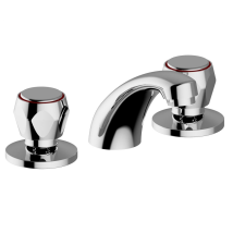 Wts - Mezclador De Lavabo De 3 Orificios Con Desagüe Automático Teorema Corallo