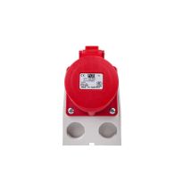 Presa Combinata Con Sezionatore 0-1 M25 16a 5p 400v Rosso Ip44 915-6w