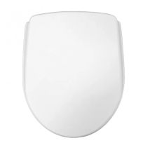 Abattant pour WC – Résine polyester – Fixations verticales – Blanc – Abattant adulte pour WC