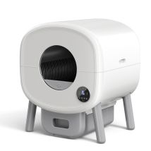 Bac À Litière Pour Chats Autonettoyant 76 L – 550 X 500 X 665 Mm – Robuste Et Durable – Commande Par Application – Avec Port Usb Et Mécanisme De 