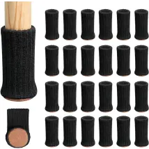 Chaussettes Pour Meubles, 24 Pièces Protecteurs De Pieds De Chaise, Housses Tricotées Pour Meubles, Semelles Antidérapantes Pour Meubles, Arrêtent Les
