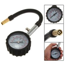 Qersta - Manometer Tire Pressure Gauge Dial Inflation Gauge Air Tire 0-100 Psi Auto Motorcycle