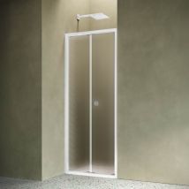 Siro - Box Doccia Per Nicchia 90 Cm Con Anta A Soffietto
