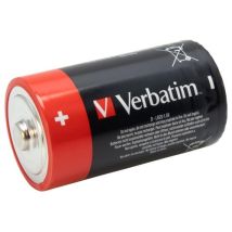 Batterie Alcaline D 1,5V - Confezione da 2 - Verbatim