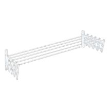 Tendedero extensible mural 160 cm – Aluminio y acero – Capacidad de secado 14,5 m – Plegable – Ideal para patios y baños