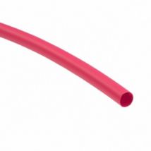 Gaine thermorétractable 2,4mm Rouge 1m – Polyoléfine ignifugée – Longueur : 1m – Résistance à la flamme