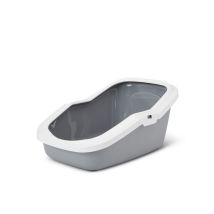 Toilette per gatti con vassoio alto – 56 x 39 x 27,5 cm – Plastica liscia e resistente ai raggi UV – Savic