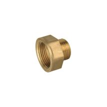 IBP – Extensión corta FM en latón amarillo – 1/2 x 1" – Conectores roscados en latón