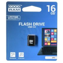 Memoria Usb Goodram Upi2 Piccolo De 16 Gb Usb 2.0, Color Negro, Disponible En 10 Unidades.