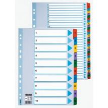 Divisorio In Cartone Esselte Mylar Formato A4 Con Indice 1-5 / 5 Schede / 100160