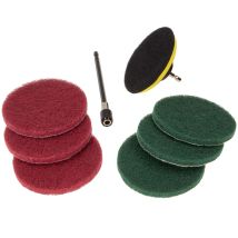 Masterproof Professional Polierpad / Schleifpad-satz, 8-teilig - Für Bohrmaschine, 284