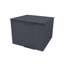 Weka Gary Metallgerätehaus Anthrazit 8 M² Gerätehaus Aus Metall In Anthrazitgrau, Geräteschrank Mit 0,7 Mm Wandstärke Gartenhaus