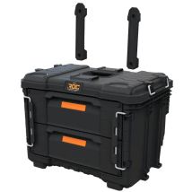 Caja De Herramientas Keter Roc Pro Gear 2.0 Xl Con 2 Cajones, Resistente Y Modular, Ideal Para Profesionales, Compatible Con Sistemas Pro Gear, Color 