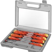 Fixpoint - Elektro-schraubendreher-set, 8-teilig, Gut Sortierter Schraubenzieher-satz Mit Phasenprüfer.