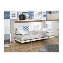 Impt-home-design - Cama Abatible Horizontal Mónica De 90 Cm En Color Ártico.