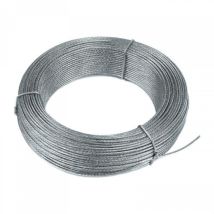 Cable de acero galvanizado 2 mm – 7 hilos de 0,6 mm – Longitud 100 m