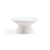 Fade Coffee Table - Ripiano In Hpl No - Si - Granito - Nero Tavolo Tavolino Basso Per Interno Esterno Originale Plust In Polietilene Di Design Moderno