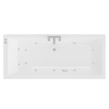 Legend Baths - Legend 1600mm X 700mm Left Hand 12 Jet Chrome V-tec Single Ended Whirlpool Bath