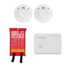 Kit Prevención Incendios Alecto Bpb16 2 Detectores Humo 1 Detector Co