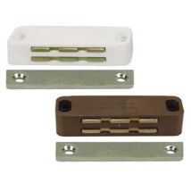 Cricchetti Magnetici Grandi- - Mm.74x20x16h. Attrazione Kg.14 Marrone Uc20 - 12 Pezzi Varec