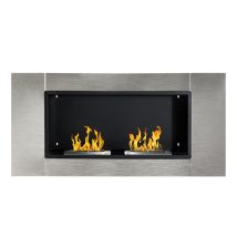 Kamin Easycomfort 4400w Zwei Brenner Edelstahl