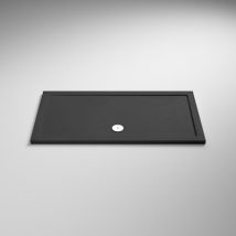 Nuie - Pearlstone Grey Slate Effect Rectangular Shower Tray 1400mm X 900mm