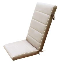 Cosma - Wasserdichtes Abnehmbares Polyesterkissen Mit 115 X 46 Cm Hoher Rückenlehne Für Sesselstuhl - Tan - Tan