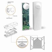 AMC – Sensor de doble tecnología infrarrojos y microondas – Alcance 3-5 m – Cobertura horizontal 165° – Color marrón