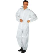 Traje protector desechable txxl blanco – Polipropileno 50 g/m2 – Ideal para trabajos de reparación y espacios de trabajo