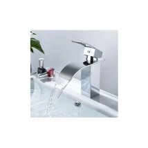 Wasserfall-waschtischmischer, Badezimmermischer Aus Messing, Waschtischmischer Mit Großem Auslauf