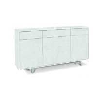 Sideboard Mit Drei Türen Und Drei Schubladen In Ossido White 164x41x H92 Cm