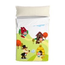 Bettbezug Mit Füllung Happyfriday Mr Fox Piggys Bunt 42 X 20 X 50 Cm