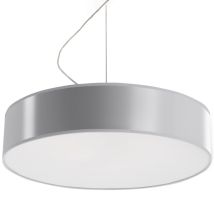 LEDKIA – Arena 45 Gray Pendant Lamp – E27, 3x15W LED, 230V, IP20, 45x111 cm – Stylish Lighting for Modern Interiors