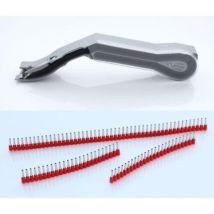 Jokari - J60175-10 Tiras De 50 Manguitos Grises De 0,75 Mm2 X 8 Mm Para Quadro Plus