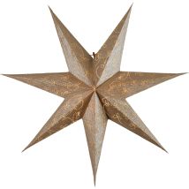 Star Trading Weihnachtsstern Decorus Von Star Trading, 3d Papierstern Weihnachten In Gold Mit Ornamenten, Dekostern Zum Aufhängen, Ø: 63 Cm